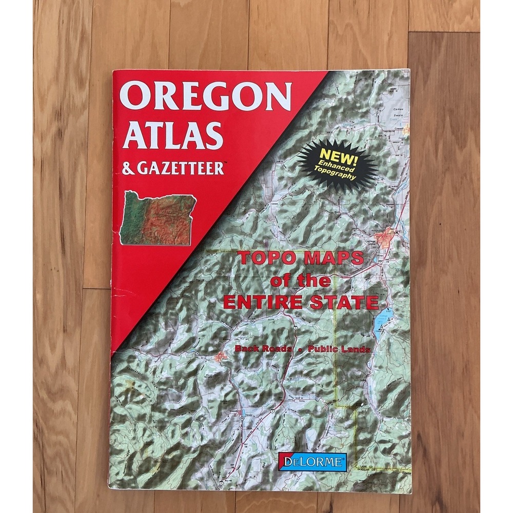 Oregon Atlas & Gazetteer Topo Maps of the Entire State by DeLorme VG 3rd Edition